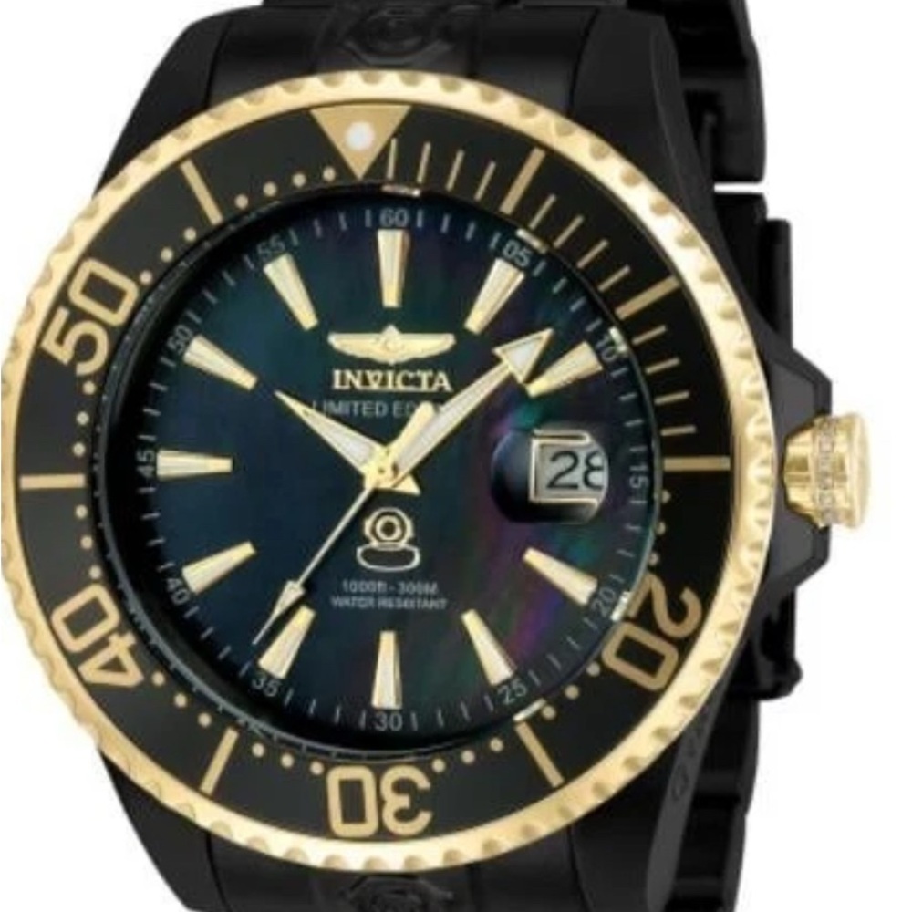 Invicta‎ Pro Diver 23306 Men Black Dial Stainless Steel Quartz Watch W Box